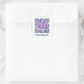 Custom QR Code Aufkleber (QR-Code-Vorlage #126) (Tasche)