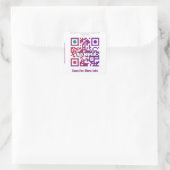Custom QR Code Aufkleber (QR-Code-Vorlage #308) (Tasche)
