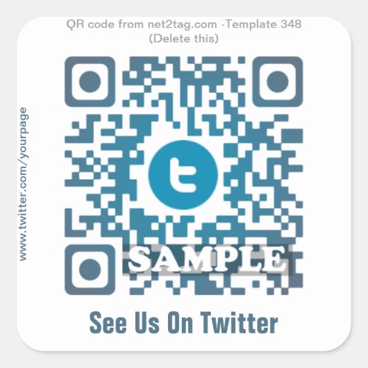 Custom QR Code Aufkleber (QR-Code-Vorlage #348) (Vorderseite)