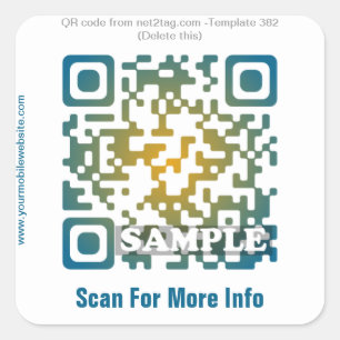 Custom QR Code Aufkleber (QR-Code-Vorlage #382)
