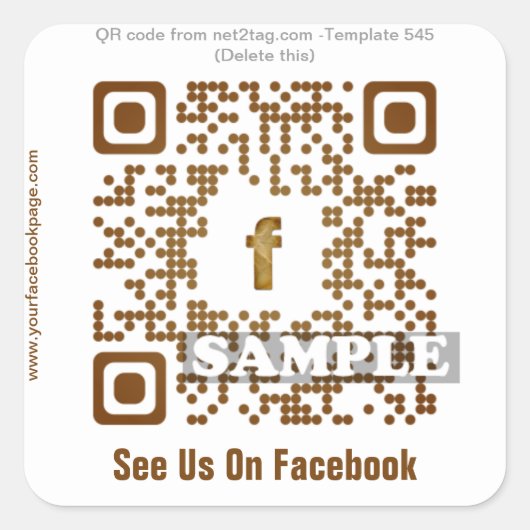 Custom QR Code Aufkleber (QR-Code-Vorlage #545) (Vorderseite)