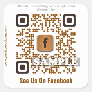 Custom QR Code Aufkleber (QR-Code-Vorlage QR#544)