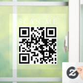 Custom QR Code Business Shop Boutique Fensteraufkleber (Zuhause)