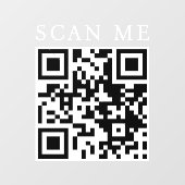 Custom QR Code Business Shop Boutique Fensteraufkleber (Blatt)