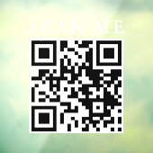 Custom QR Code Business Shop Boutique Fensteraufkleber (Blatt 3)