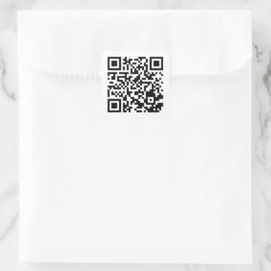 Custom QR Code Classic Round Sticker Sheet (Tasche)