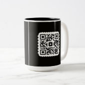 Custom QR Code Coffee Mugs for Traders" Zweifarbige Tasse (VorderseiteRechts)