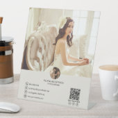 Custom QR Code Foto Social Media Business Sockelschild (In Situ)