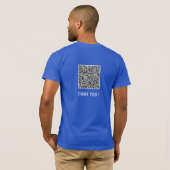 Custom QR Code Funny T - Shirt Design Ihre eigene (Schwarz voll)