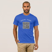 Custom QR Code Funny T - Shirt Design Ihre eigene (Vorne ganz)
