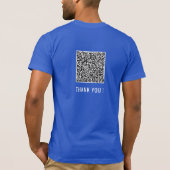 Custom QR Code Funny T - Shirt Design Ihre eigene (Rückseite)