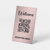 Custom QR Code Golden Sockelschild (Vorderseite)