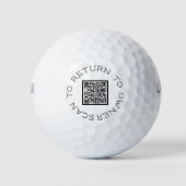 Custom QR Code Golfer Golfball (Vorderseite)