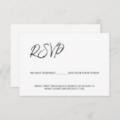 Custom QR Code Hochzeitswebsite UAWG Minimalistisc Begleitkarte (Vorne/Hinten)