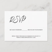 Custom QR Code Hochzeitswebsite UAWG Minimalistisc Begleitkarte (Vorderseite)