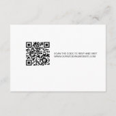 Custom QR Code Hochzeitswebsite UAWG Minimalistisc Begleitkarte (Rückseite)