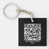 Custom QR Code Keychain – Modern Personalized desi Schlüsselanhänger (Vorderseite)