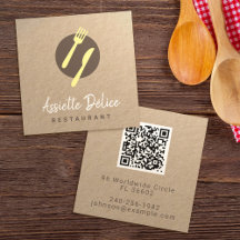 Custom QR Code Logo Küche Business & Restaurant