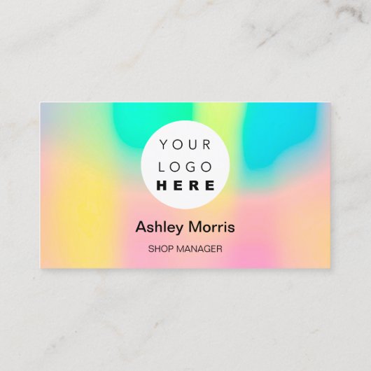 Custom QR Code Logo Social Online Shop Tool Visitenkarte (Rückseite)