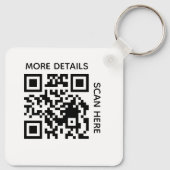 Custom QR Code Logo Text Corporate Swag Keychains Schlüsselanhänger (Rückseite)
