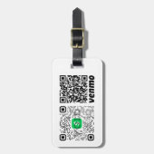 Custom QR Code Lugtag Gepäckanhänger (Vorderseite vertikal)