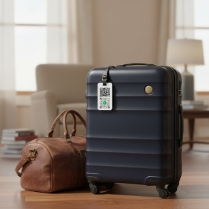 Custom QR Code Lugtag Gepäckanhänger