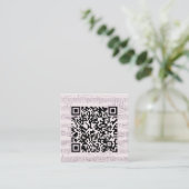 Custom QR Code Musiknoten Frame Wedding Begleitkarte (Stehend Vorderseite)