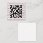 Custom QR Code Musiknoten Frame Wedding Begleitkarte (Vorne/Hinten)
