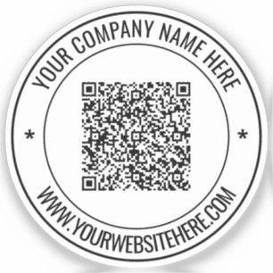 Custom QR Code Name Website Werbe-Aufkleber Aufkleber