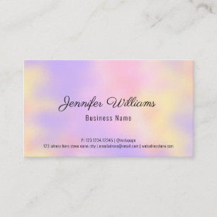 Custom QR Code Rainbow Pastell Farben Einfach mode Visitenkarte