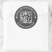 Custom QR Code Round Vinyl Waterproof Business Runder Aufkleber (Tasche)