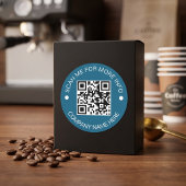 Custom QR Code Round Vinyl Waterproof Business Runder Aufkleber