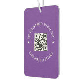 Custom QR Code Scan Info Air Freshener Design Autolufterfrischer (Links)