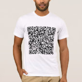 Custom QR Code Scan Info Funny Gift T - Shirt (Vorderseite)