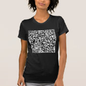 Custom QR Code Scan Info Funny T - Shirt Gift (Vorderseite)