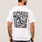 Custom QR Code Scanne mich lustiges Geschenk für i T-Shirt (Rückseite)