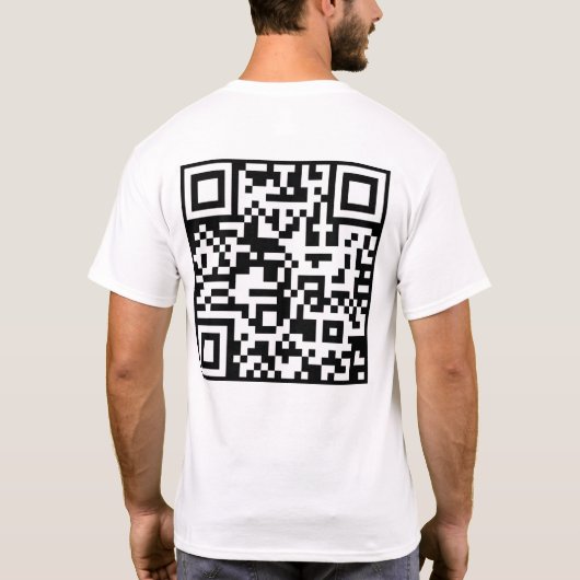 Custom QR Code Scanne mich lustiges Geschenk für i T-Shirt (Rückseite)