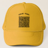 Custom QR Code Scannen Sie Ihren eigenen Design Tr Truckerkappe (Vorderseite)