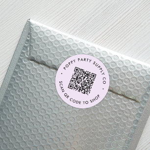 Custom QR Code Shop Aufkleber