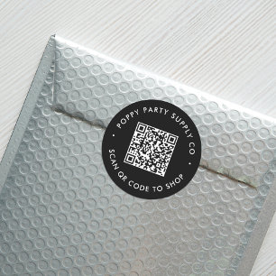 Custom QR Code Shop Aufkleber