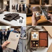 Custom QR Code Star Shaped Sticker 