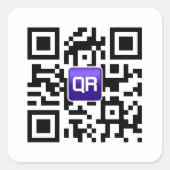 Custom QR Code Stickers (Vorderseite)