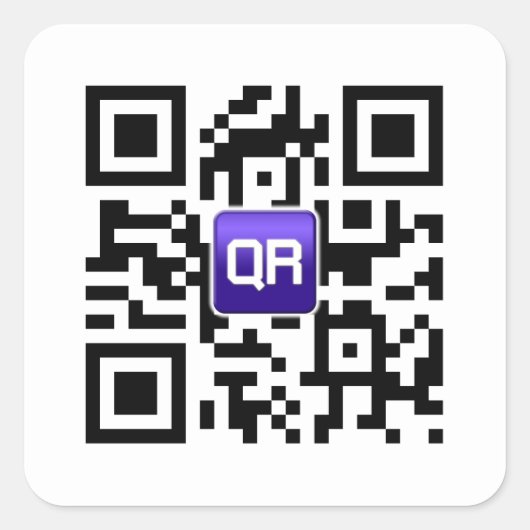 Custom QR Code Stickers (Vorderseite)