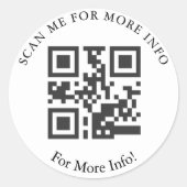 Custom QR Code Stickers (Vorderseite)