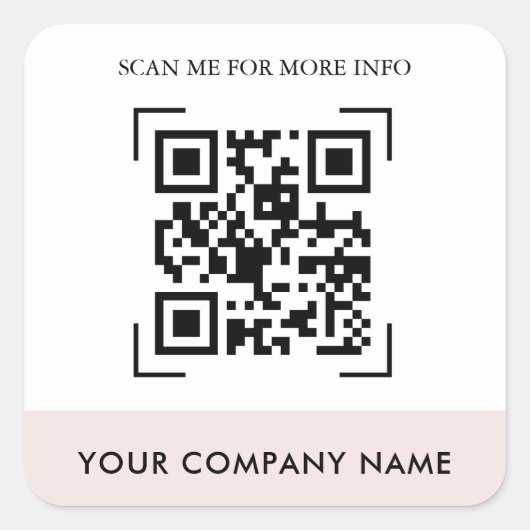 Custom QR Code Stickers (Vorderseite)