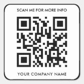Custom QR Code Stickers (Vorderseite)
