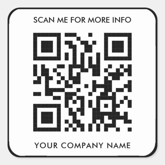 Custom QR Code Stickers (Vorderseite)