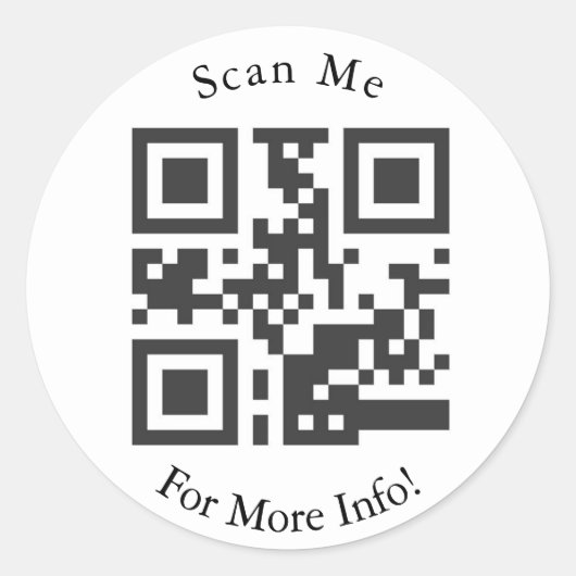 Custom QR Code Stickers (Vorderseite)