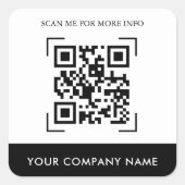 Custom QR Code Stickers (Vorderseite)