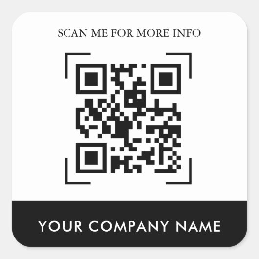 Custom QR Code Stickers (Vorderseite)